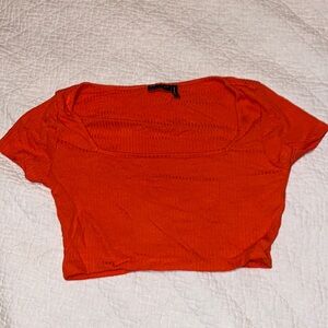 ASOS design orange crop top